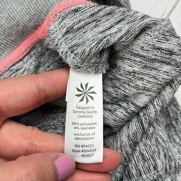 Athleta Chillax Foldover Capri Heather Grey Lounge Activewear Pants - Picture 10 of 11